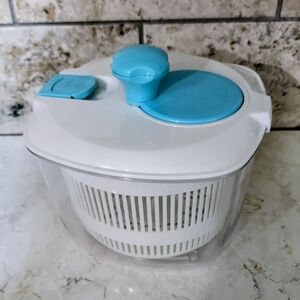 Salad Spinner Vegetable Dryer Manual Lettuce Washer Drainer & Kitchen Crisper